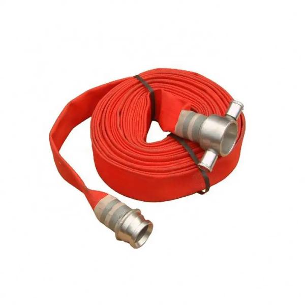 Red Fire Hose Reel System for Fire Protection hydrant hose with coupling easy to
