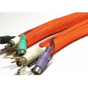 Cheap Open Type Self Wrapping Split Braided Sleeving For Auto Wire Harness Cover for sale