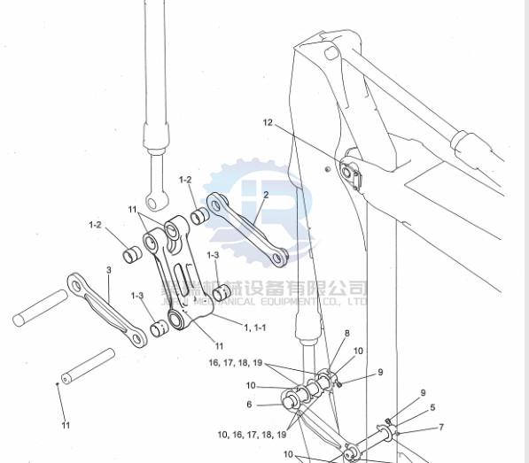 Quality YN12B11156F1 Link Bucket Excavator Undericarriage Parts For skSK200-8 SK210LC-8 wholesale