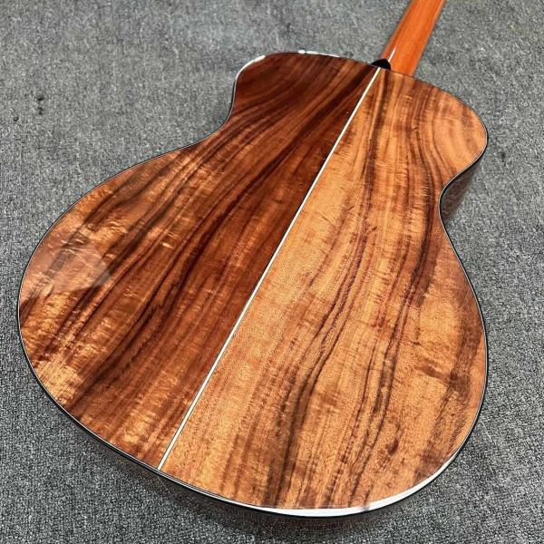 Custom 6 Strings Hawaiian KOA Top Solid Hawaiian Koa Back Sides Mahogany Neck Ebony Fretboard Cutaway K24ce Acoustic Guitar