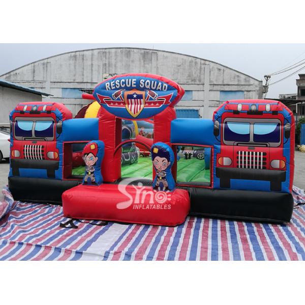 Quality Giant Rescue Squad inflatable Amusemenet Park Playground For kids Outdoor fun wholesale