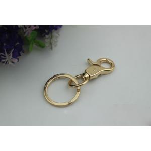 RLOVE design zinc alloy 18 mm spring trigger rose gold metal snap hook with key