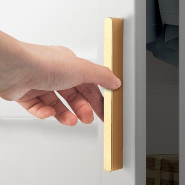 Quality Round Head Aluminum Wardrobe Handle 100mm 200mm Customized Length L Shape wholesale