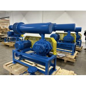Three Lobe Type Rotary High Pressure Roots Blower High Efficiency 60-100kpa