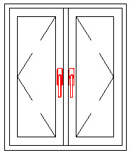China Upvc Vinyl Plastic Double Glazed Windows Right Outswing Exterior Door ODM on sale