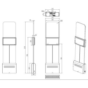 902-928MHz Advanced RFID Gate Scanner with ISO18000-6C Protocol for Access