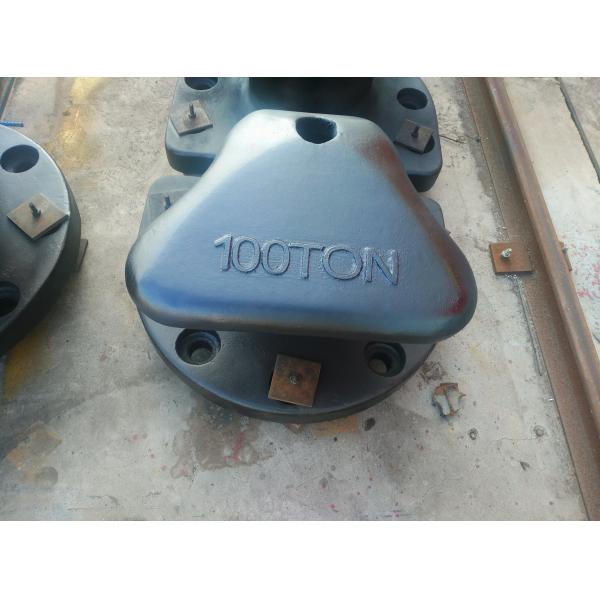 Quality SWL 100 Ton Single T - Head Type Marine Ship Mooring Bollards For Port Mooring wholesale