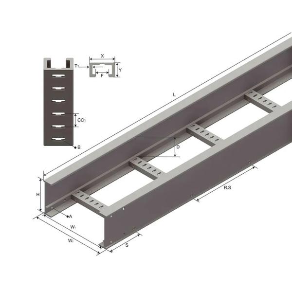 Customized Galvanized Cable Ladder Tray with Strong Weather Resistance and Wall