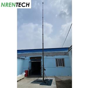 15m Telescoping Mast 10kg payloads Manual Crank Up Aluminum