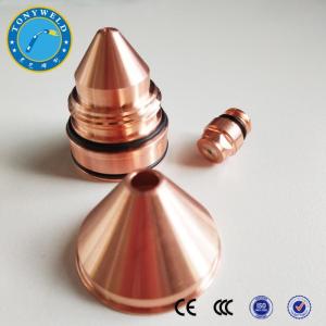 PT36 Nozzle Electrode Shield Plasma Cutting Torch Parts , Plasma Torch