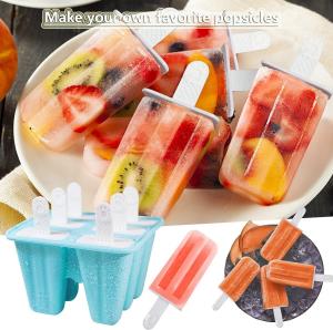 China BPA Free Silicone Ice Molds Reusable 6 Pieces Food Grade Practical on sale