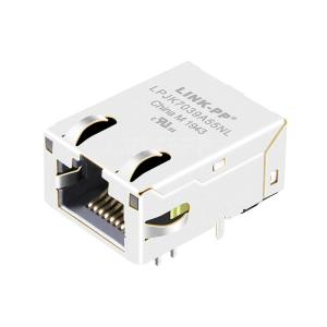 Cheap Belfuse L829-1B1T-43 Compatible LINK-PP LPJK7039A55NL 100/1000 Base-T Tab Up O&amp;G/O&amp;G Led Single Port Low Profile RJ45 Jack for sale