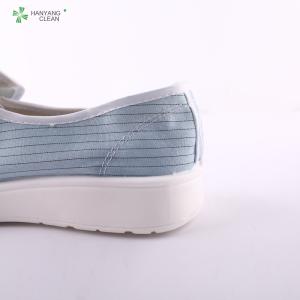 Anti static esd cleaning pu sole blue shoes