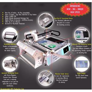 Pneumatic Feeder Fully Automatic SMT LED Pick and Place Machine With Four Head