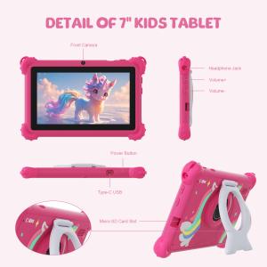 C Idea 7 Inch Android Smart Tablet PC For Child with Expand 512GB kids APP CM88