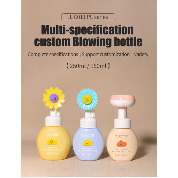 160ml Hand Wash Bottle Refillable Foaming Soap Dispenser Empty Custom Plastic Beauty Packaging