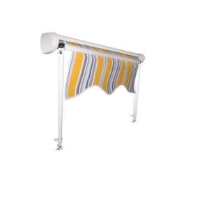 Patio Waterproof Windproof UV Resistence Aluminium Retractable Awning With Drop