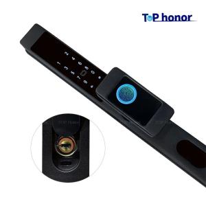 Gold Bridge Cut Tuya App Door Lock Remote Control Fingerprint Code Card Key Lock