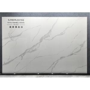 Carrara White Polished Glazed Porcelain Tile 900x1800x9mm