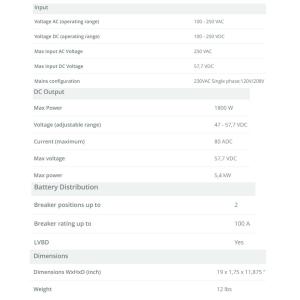 5.4kw Eltek Compack Flatpack S 1U Intrepid +3R Rectifier Embedded DC Power