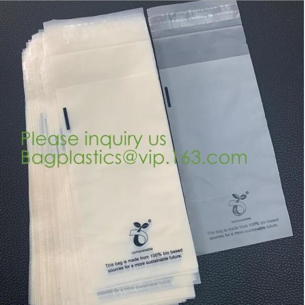 biodegradable cornstarch compost Self Adhesive Seal corn starch Bag 100%