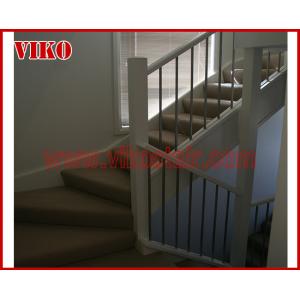 Wrought Iron Staircase VK81S Wrought Iron Handrail Tread Beech ,Railing tempered