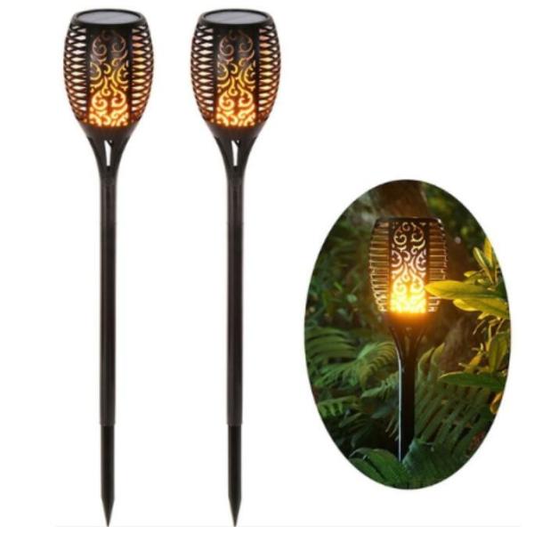 Quality 3 Modes 96 Solar Led Lights Flame Flickering Lamp Led Flame Lamp For Outdoor wholesale