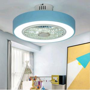 Macaron Fan ceiling with remote control dimming 19 inch fan lamp for girl