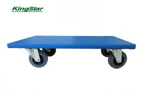 Heavy Duty Furniture Trolley 4 Wheel Moving Dolly With Blue Anti Slip Cover