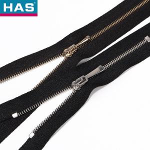 China Golden Small Metal Zipper with Open End for Clothing or Luggage on sale