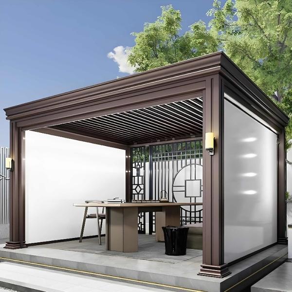 Motorized Louvered Pergola - The Ultimate "Light and Shadow Magician" for