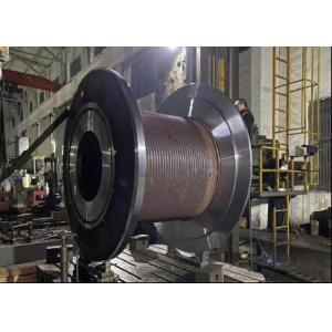 China Lbs 0.1-0.5 Inch Grooved Winch Drum For Tower Crane on sale