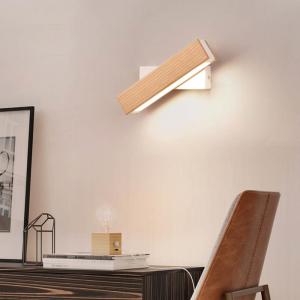 Nordic Solid Walnut Wood Wall Lamp AC110-240V LED Wall Sconces wood wall lamp