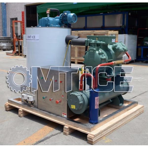 3Ton Seawater Flake Ice Machine Fishery Boats Flake Ice Making Machine German Bitzer Compressor