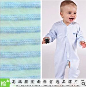 Cheap YARN-DYED BABY CLOTHING FABRIC NATURAL SOFT YARN-DYED COLOUR COTTON  KNITTING FABRIC for sale