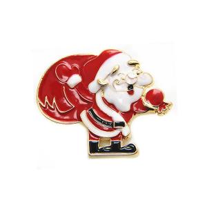 Customized Christmas Snowman Badges Enamel Lapel Pins For Friend Collectible