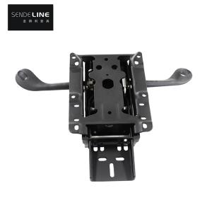 Aluminum alloy Black Office Chair Mechanism with Lift seat back synchronous tilt