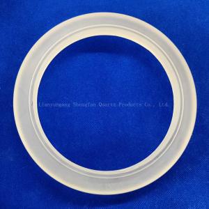 Customized Processing High Purity Frosted Quartz Irregular Ring Flange Glass