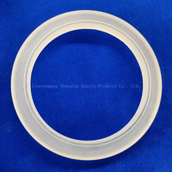 Quality Customized Processing High Purity Frosted Quartz Irregular Ring Flange Glass Instrument wholesale