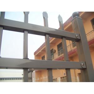 Customized Euro Style Tubular Metal Fence Galvanized Privacy With Posts