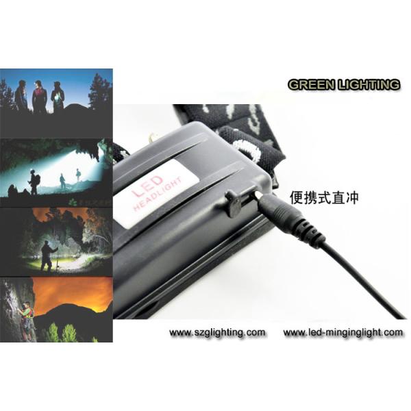 500 meters long lighting distance IP65 water-proof rechargeable led headlamp with 189g light weight