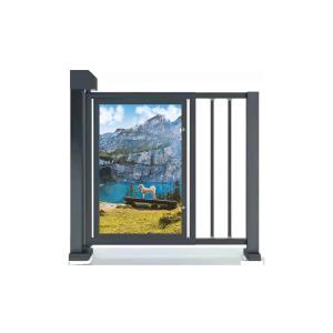 1520mm Height Steel Automatic Gate With Pedestrian Access Pedestrian Security