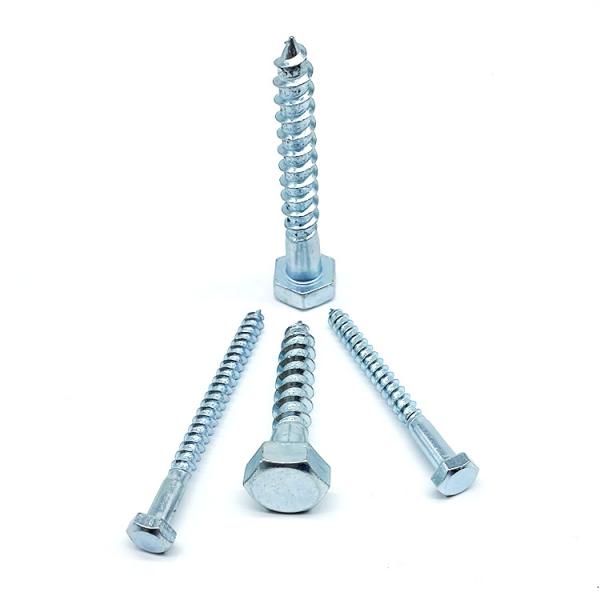 Quality Galvanized M54 Hex Head Wood Screws DIN 571 Wood Lag Screw wholesale