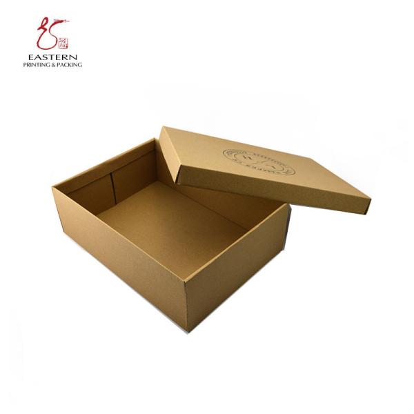 Quality Customized Lid & Bottom Corrugated Paper Box for Shoe Packaging wholesale