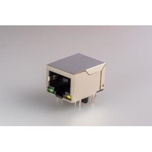 Cheap Side Enter 8P8C RJ45 With Transformer , Low Profile RJ45 Jack With Shield / LED for sale