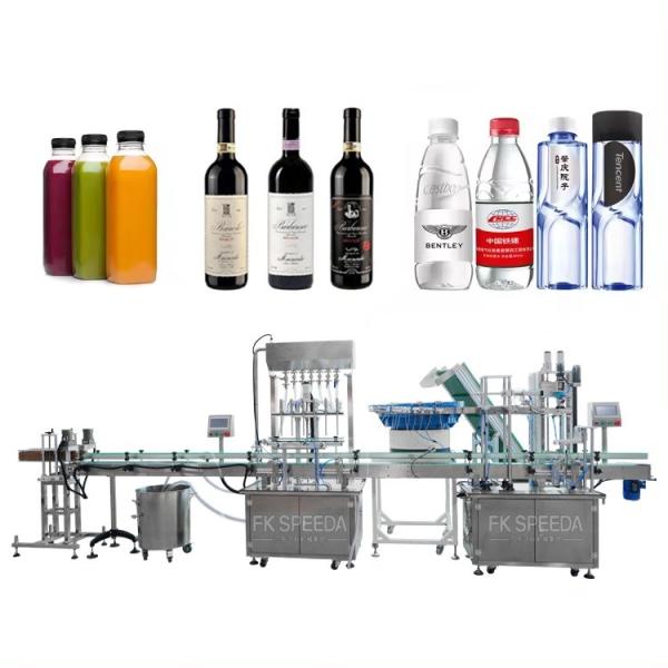 Bottle Filler Capping Labeling Machine for Small Wine Water Liquid Production