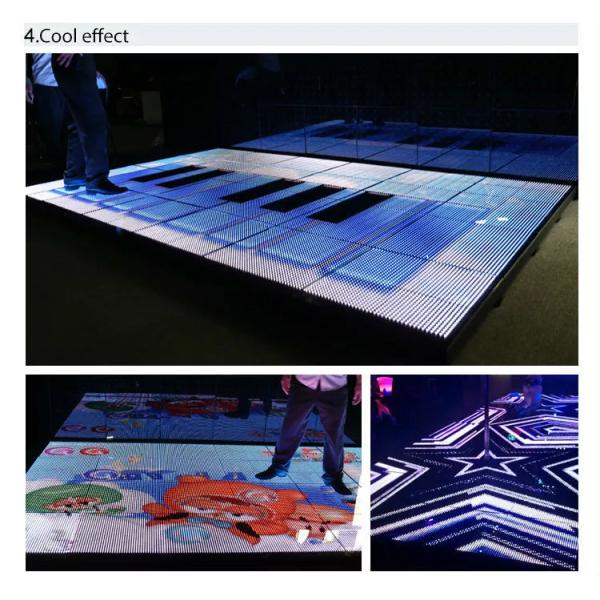 32768 Pixels / Sqm Interactive Dance Floor SMD 2727 Led Lamp For Advertising / Car Show