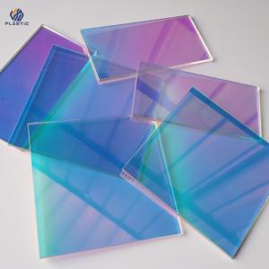 Highly Resilient Rainbow Acrylic Sheet Heat Resistance Iridescent Plexiglass