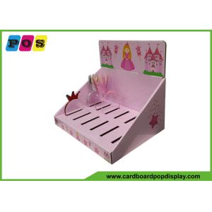 Store Retail Cardboard Counter Display Stands Single B Corrugated Paperboard For