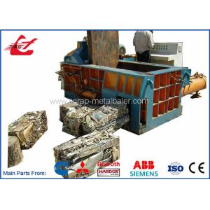PLC Automatic Control Aluminum Can Compactor Machine , Scrap Steel Baler